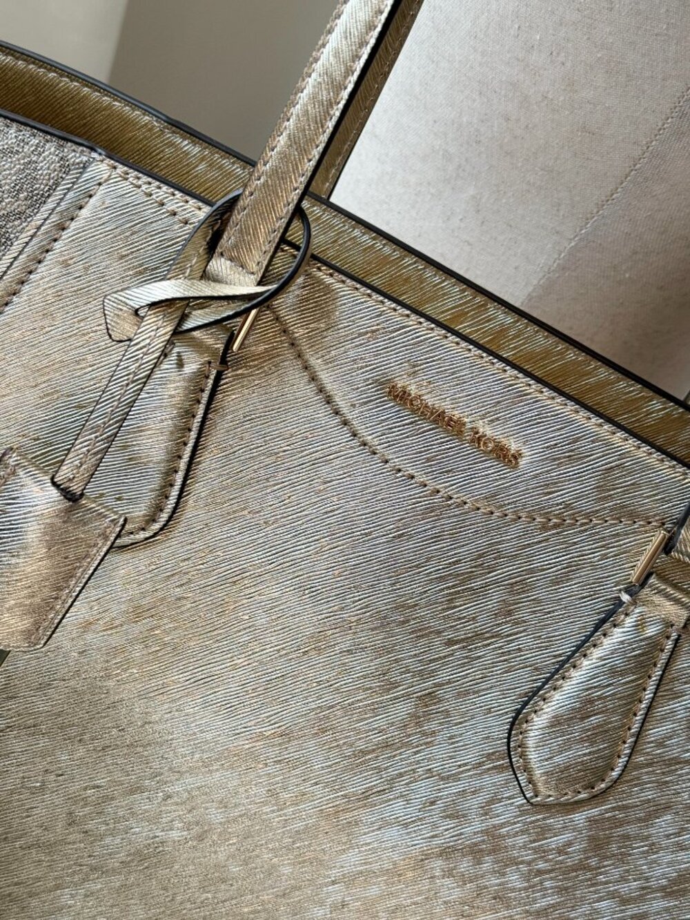 NEW Michael Kors Taryn Large Leather Tote bag - Picture 5 of 10